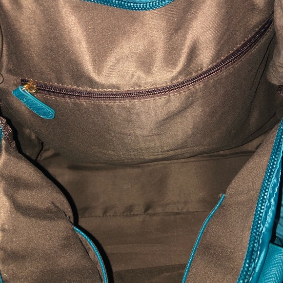 Adrienne Vittadini Teal Weekend Duffle Bag - Picture 5 of 13